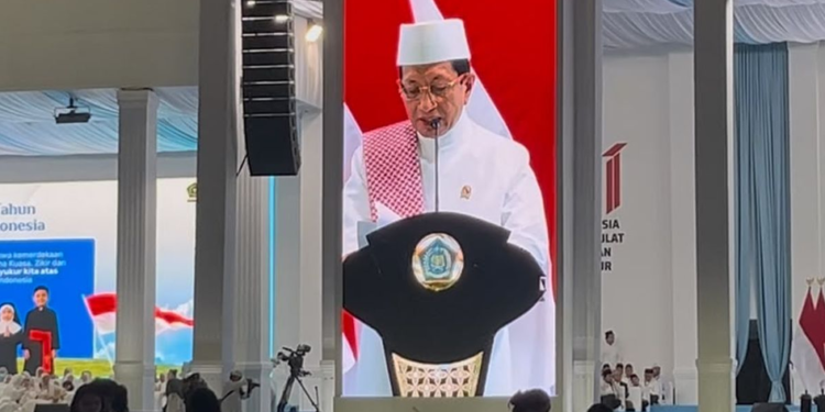Menag Sebut Kepemimpinan Prabowo Berada di Jalur Tepat, Ajak Masyarakat Bersyukur di Tengah Tantangan Global