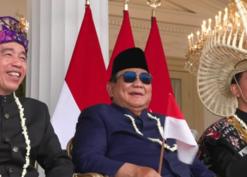 Rayakan HUT ke-81 RI di Istana, Prabowo Duduk Bersama Jokowi dan Gibran